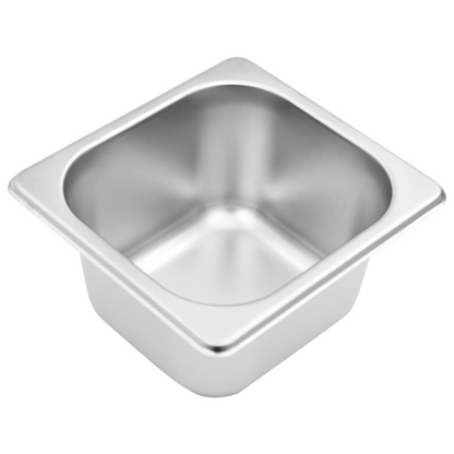 vidaXL Gastronorm Container Holder with 4 GN 1/6 Pans - Stainless Steel | Perfect for Restaurants & Parties - BEYRUN