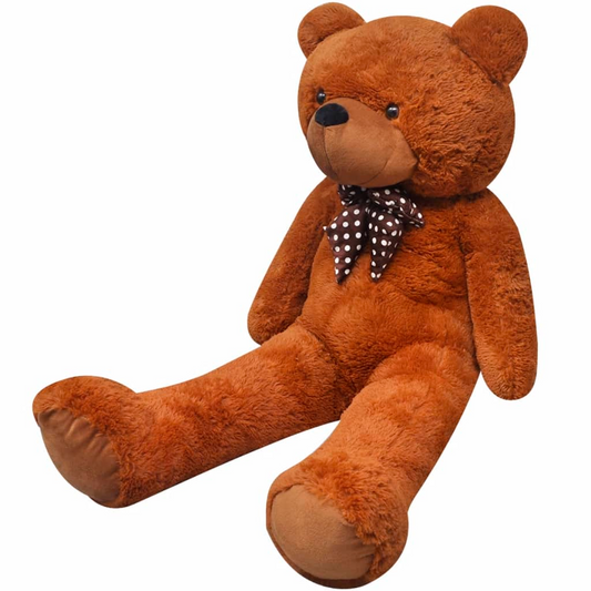 vidaXL XXL Soft Plush Teddy Bear Toy Brown 135 cm - BEYRUN