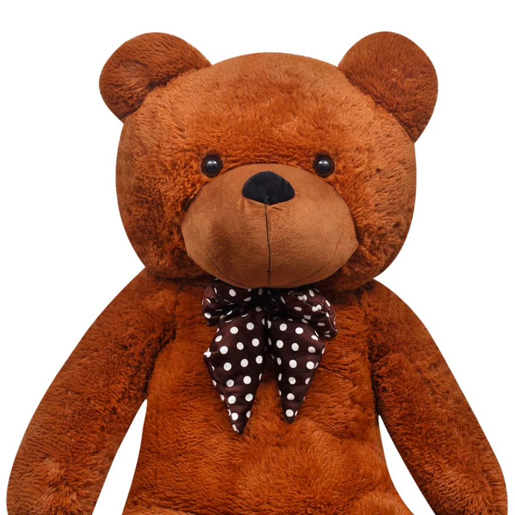 vidaXL XXL Soft Plush Teddy Bear - 160 cm Brown Giant Cuddly Toy