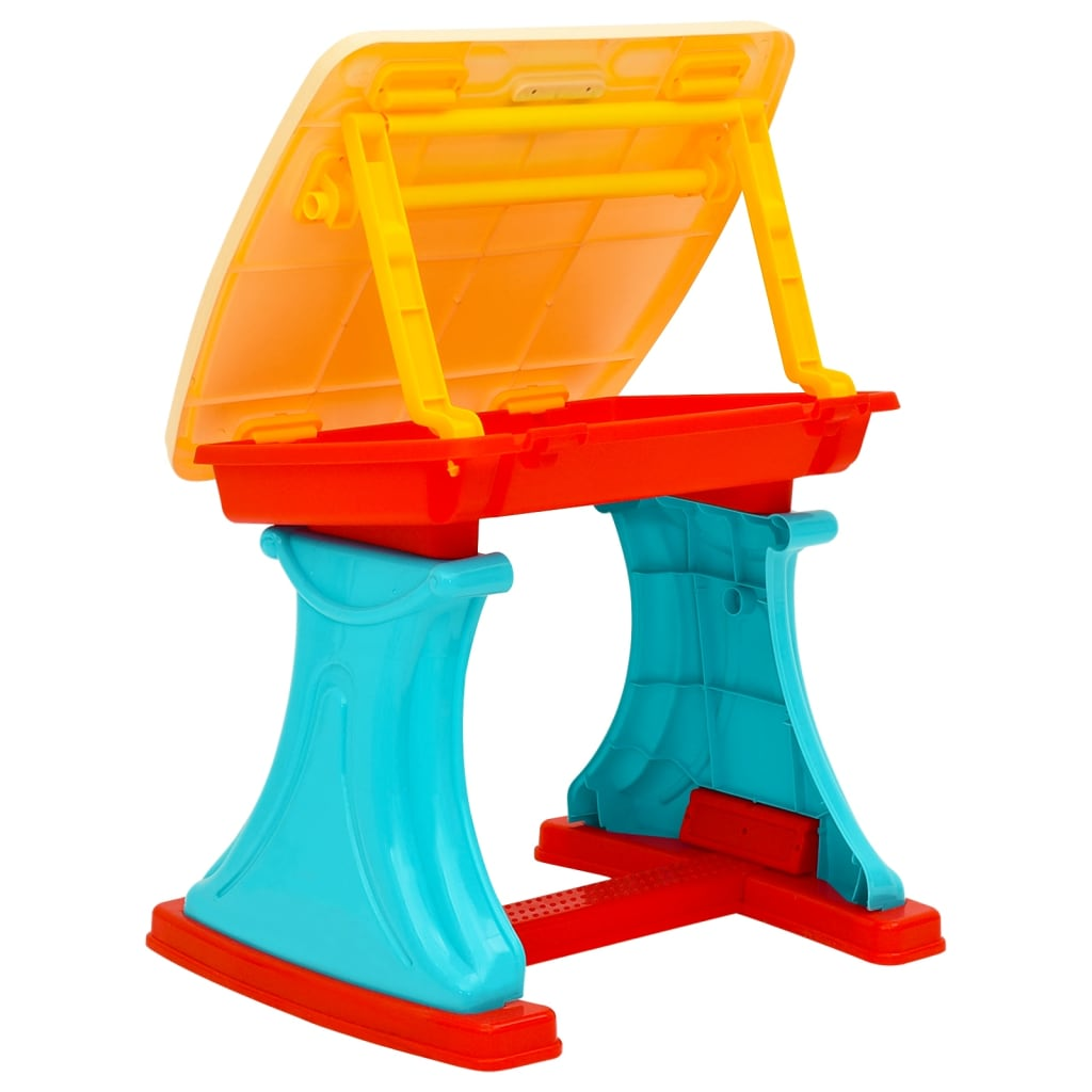 vidaXL Children Learning Desk & Easel Adjustable - Multi-Functional, Foldable, and Fun - BEYRUN