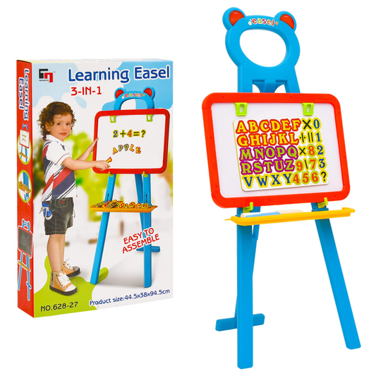 vidaXL 2-1 Children Easel with Chalkboard and Whiteboard - Multifunctional Learning Tool - BEYRUN