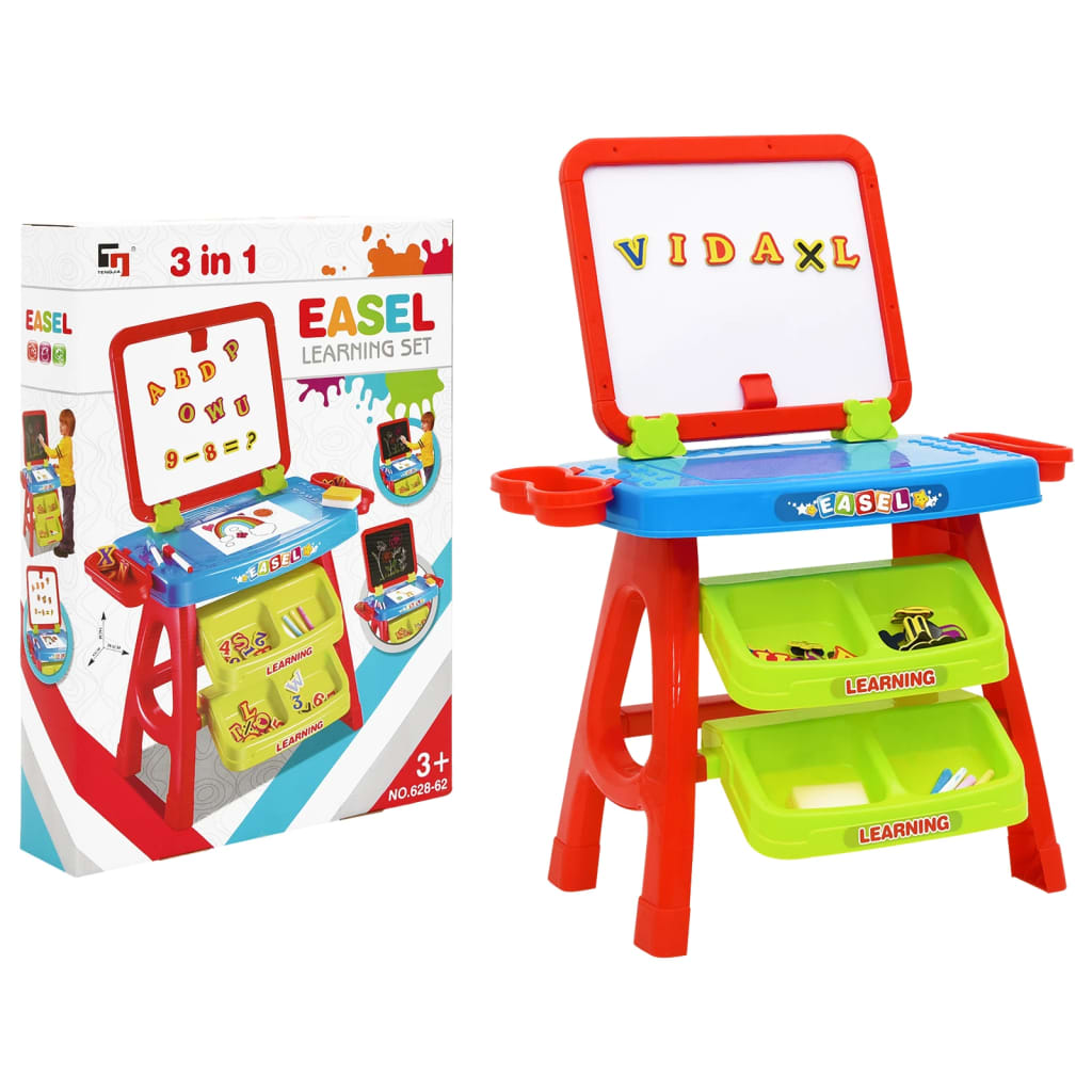 vidaXL 3-1 Children Easel and Learning Desk Play Set - Cultivate Creativity and Fun - BEYRUN