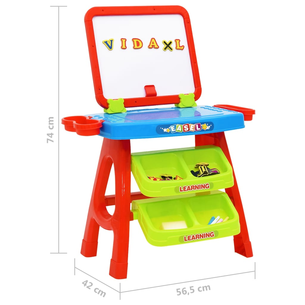 vidaXL 3-1 Children Easel and Learning Desk Play Set - Cultivate Creativity and Fun - BEYRUN