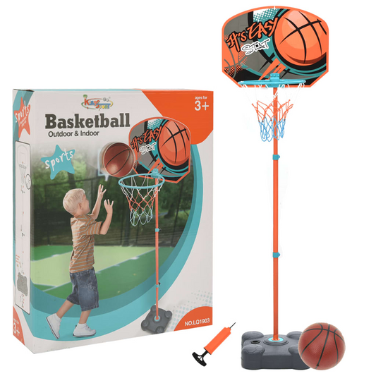 vidaXL Portable Basketball Play Set Adjustable 109-141 cm - BEYRUN