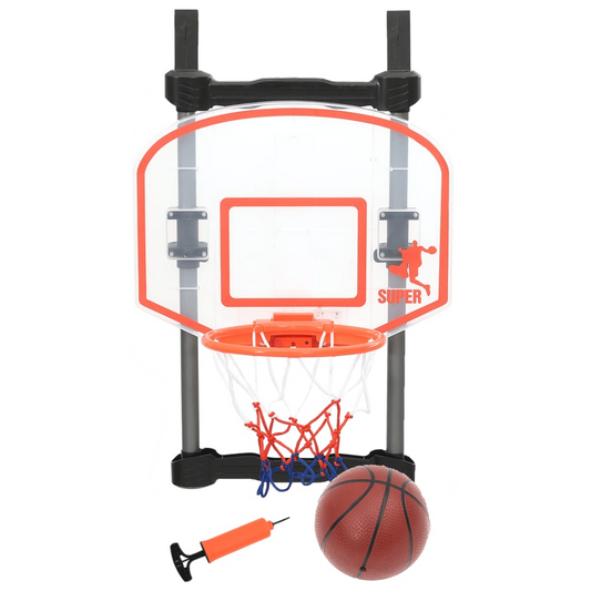 vidaXL Children Basketball Play Set for Door Adjustable - Fun Basketball Game for All Ages - BEYRUN