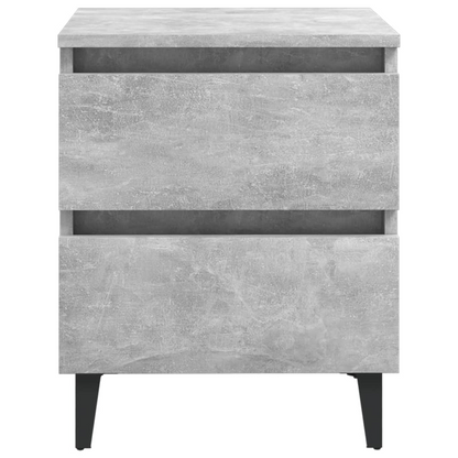 vidaXL Bed Cabinet Concrete Grey - Engineered Wood, 40x35x50 cm - Stylish & Sturdy Nightstand - BEYRUN