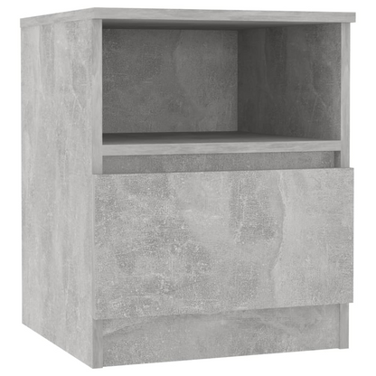 vidaXL Bed Cabinet in Concrete Grey - 40x40x50 cm Engineered Wood | Stylish & Functional Nightstand - BEYRUN