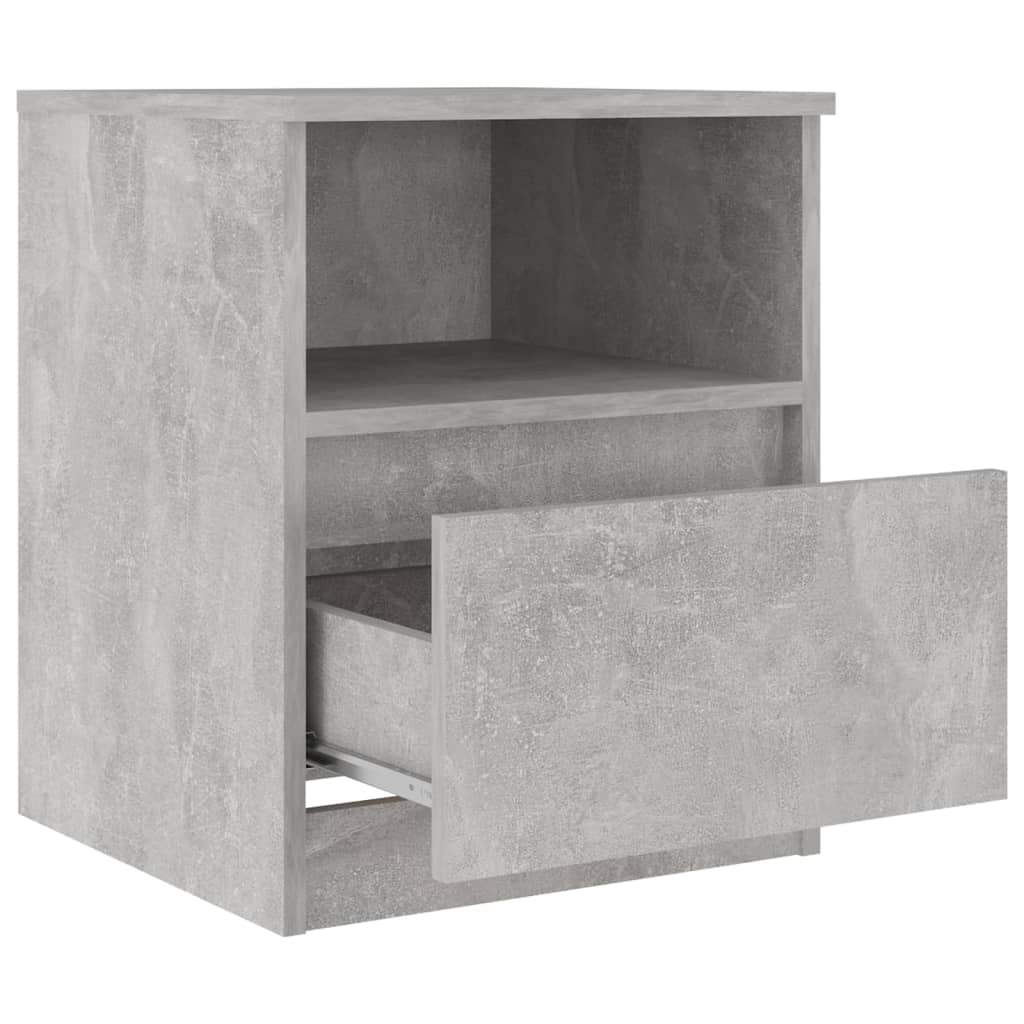 vidaXL Bed Cabinet in Concrete Grey - 40x40x50 cm Engineered Wood | Stylish & Functional Nightstand - BEYRUN