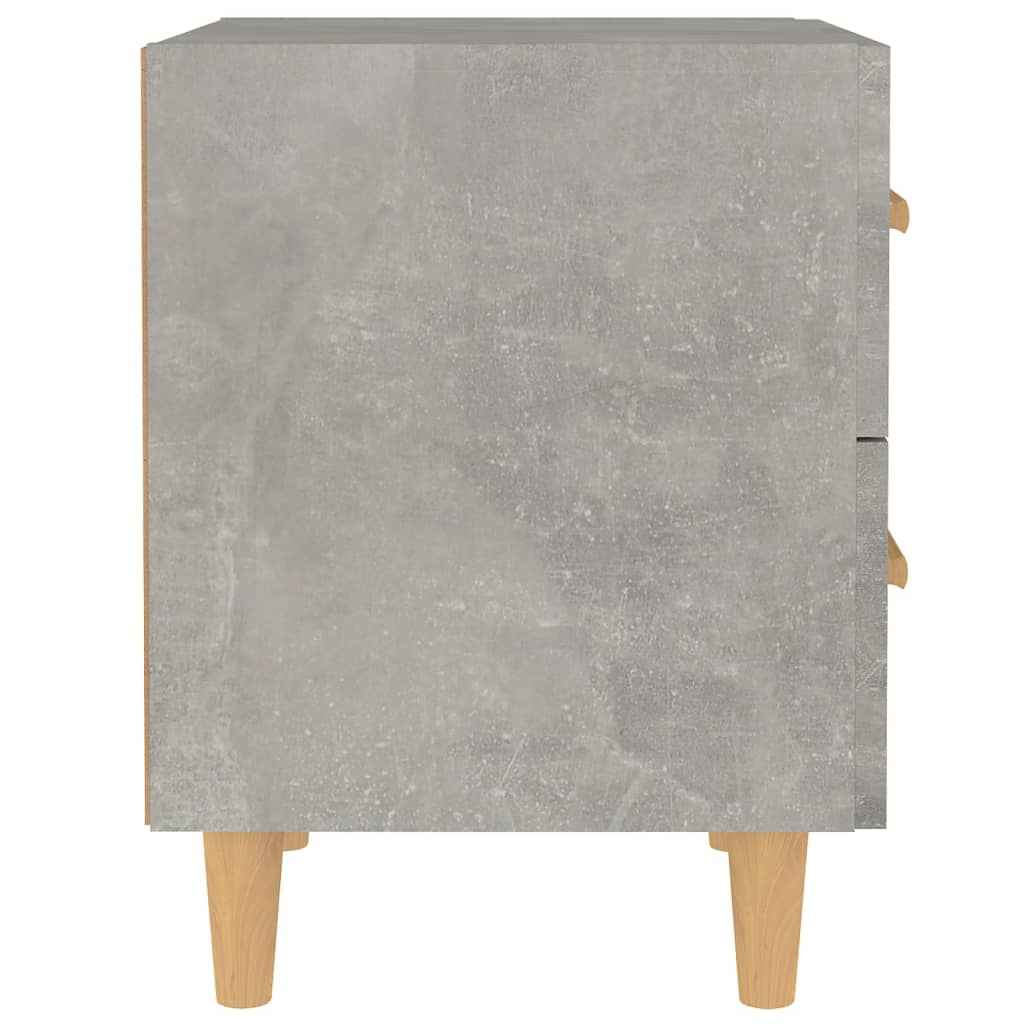 vidaXL Bed Cabinet Concrete Grey 40x35x47.5 cm - Modern Scandinavian Design with Ample Storage - BEYRUN