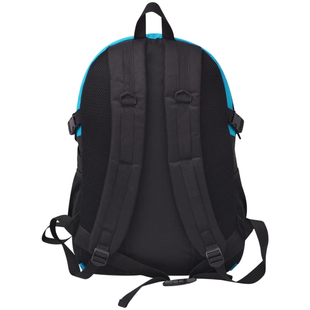 vidaXL Hiking Backpack 40 L Black and Blue - BEYRUN