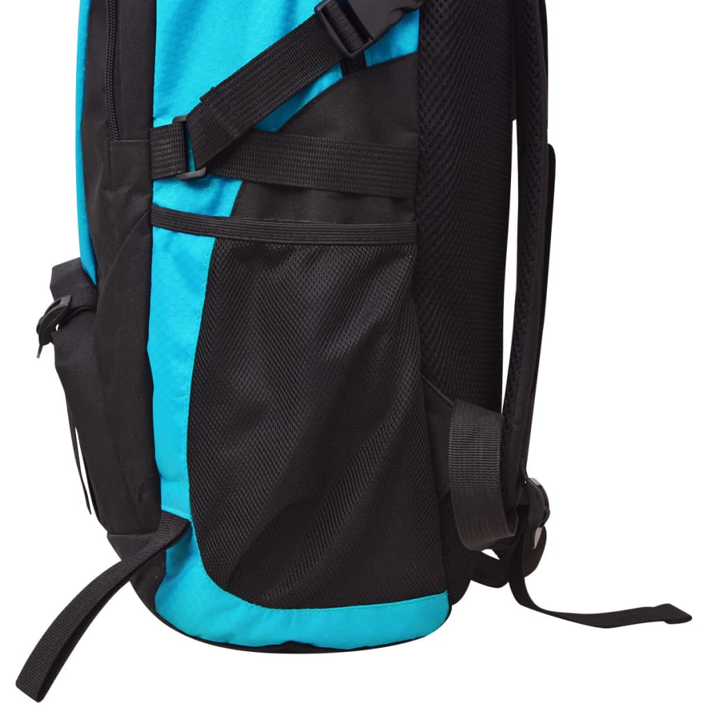 vidaXL Hiking Backpack 40 L Black and Blue - BEYRUN