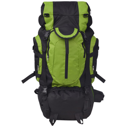 vidaXL Hiking Backpack XXL 75 L Black and Green - BEYRUN