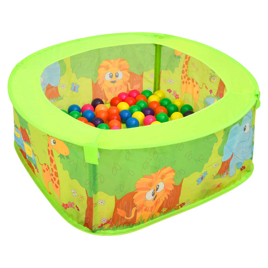 vidaXL Ball Pool with 50 Balls for Kids 75x75x32 cm - BEYRUN