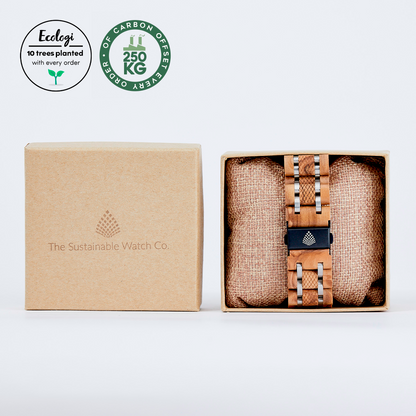 The Olive Apple Watch Strap - Sustainable Wooden Band for Apple Watch - BEYRUN