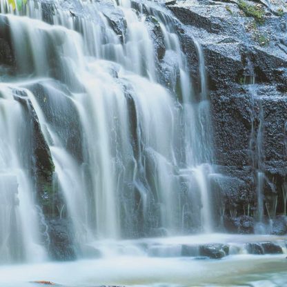 Komar Photo Mural Pura Kaunui Falls 368x254 cm - Stunning New Zealand Waterfall Wallpaper with Paste Included - BEYRUN