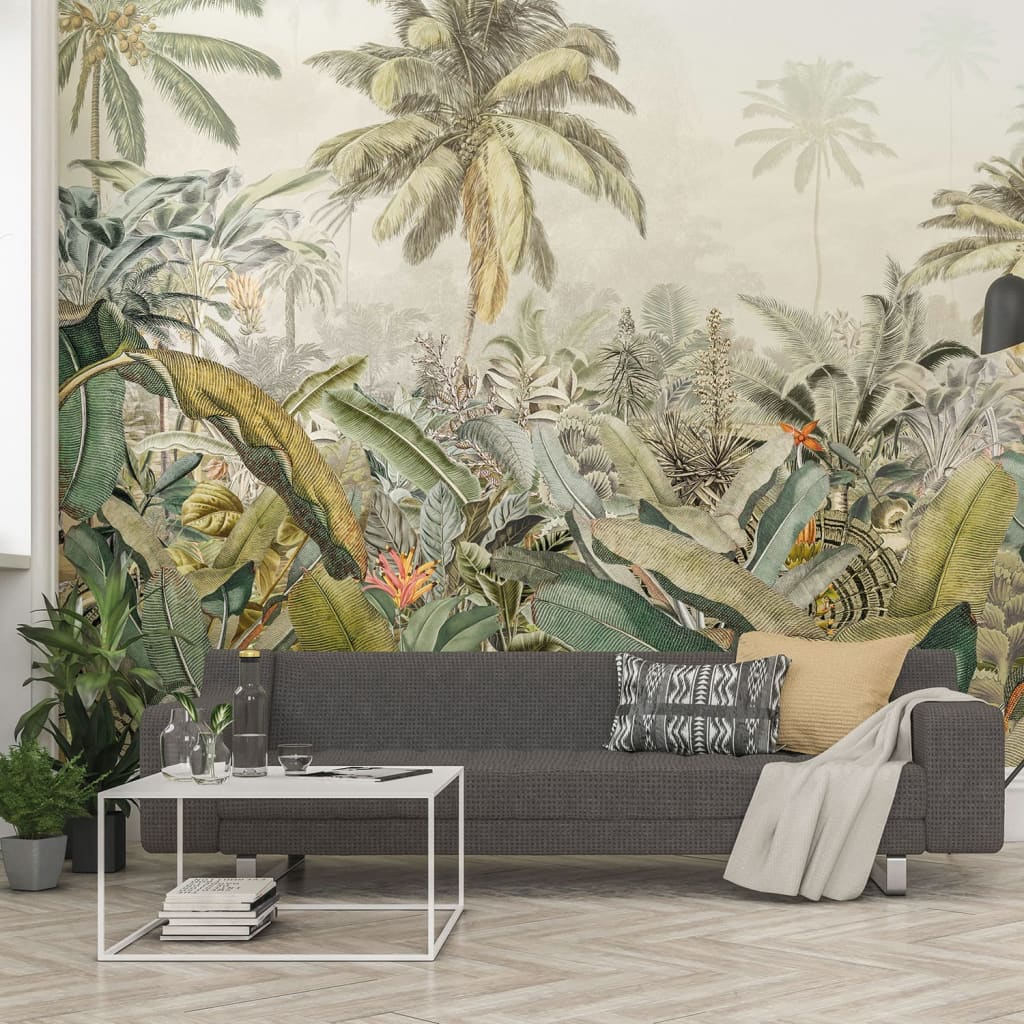 Komar Amazonia Photo Mural - 368x248 cm Tropical Wall Art with Easy Application & Removal - BEYRUN