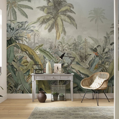 Komar Amazonia Photo Mural - 368x248 cm Tropical Wall Art with Easy Application & Removal - BEYRUN