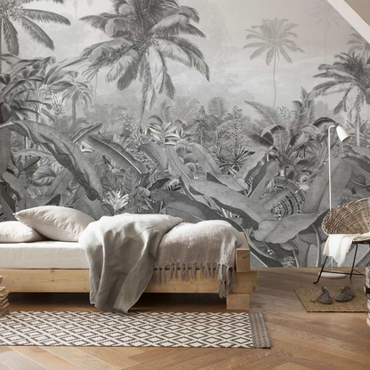 Komar Amazonia Black and White Photo Mural - 400x250 cm | Stunning Wall Art for Modern Interiors - BEYRUN