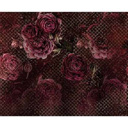 Komar Rouge Intense Photo Mural 350x280 cm | Vintage Inspired Modern Nonwoven Wallpaper - BEYRUN