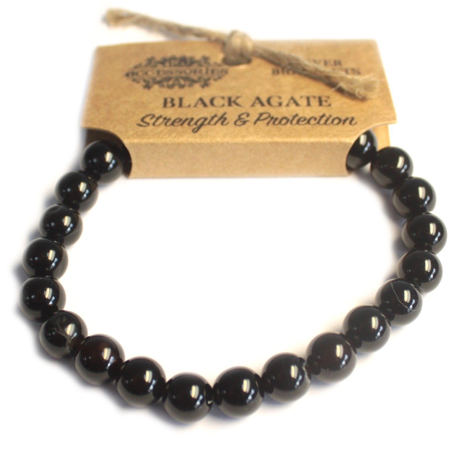 Shop the Powerful Black Agate Bracelet - Enhance Protection, Success, and Courage | Ancient Wisdom - BEYRUN