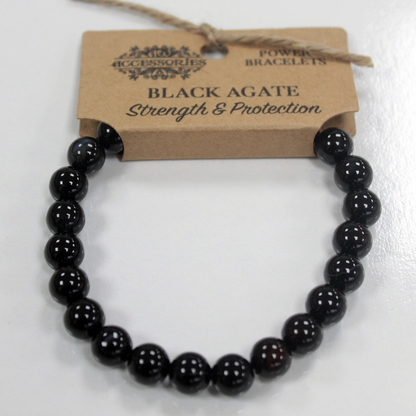 Shop the Powerful Black Agate Bracelet - Enhance Protection, Success, and Courage | Ancient Wisdom - BEYRUN