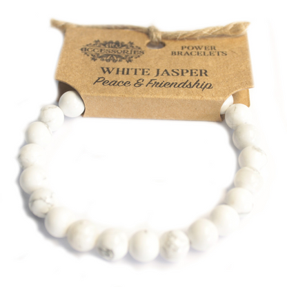 Power Bracelet - White Jasper | Balance Emotions & Enhance Relaxation - BEYRUN