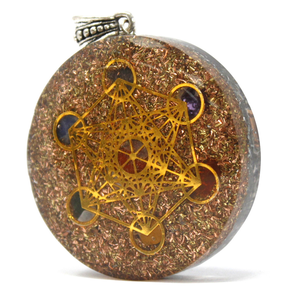 Orgonite Power Pendant - Multi Power Chakra - Large | Spiritual Healing & EMF Protection - BEYRUN