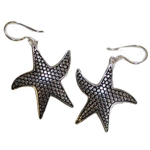 Elegant 925 Sterling Silver Starfish Earrings - Handcrafted Ocean-Inspired Jewelry from Thailand