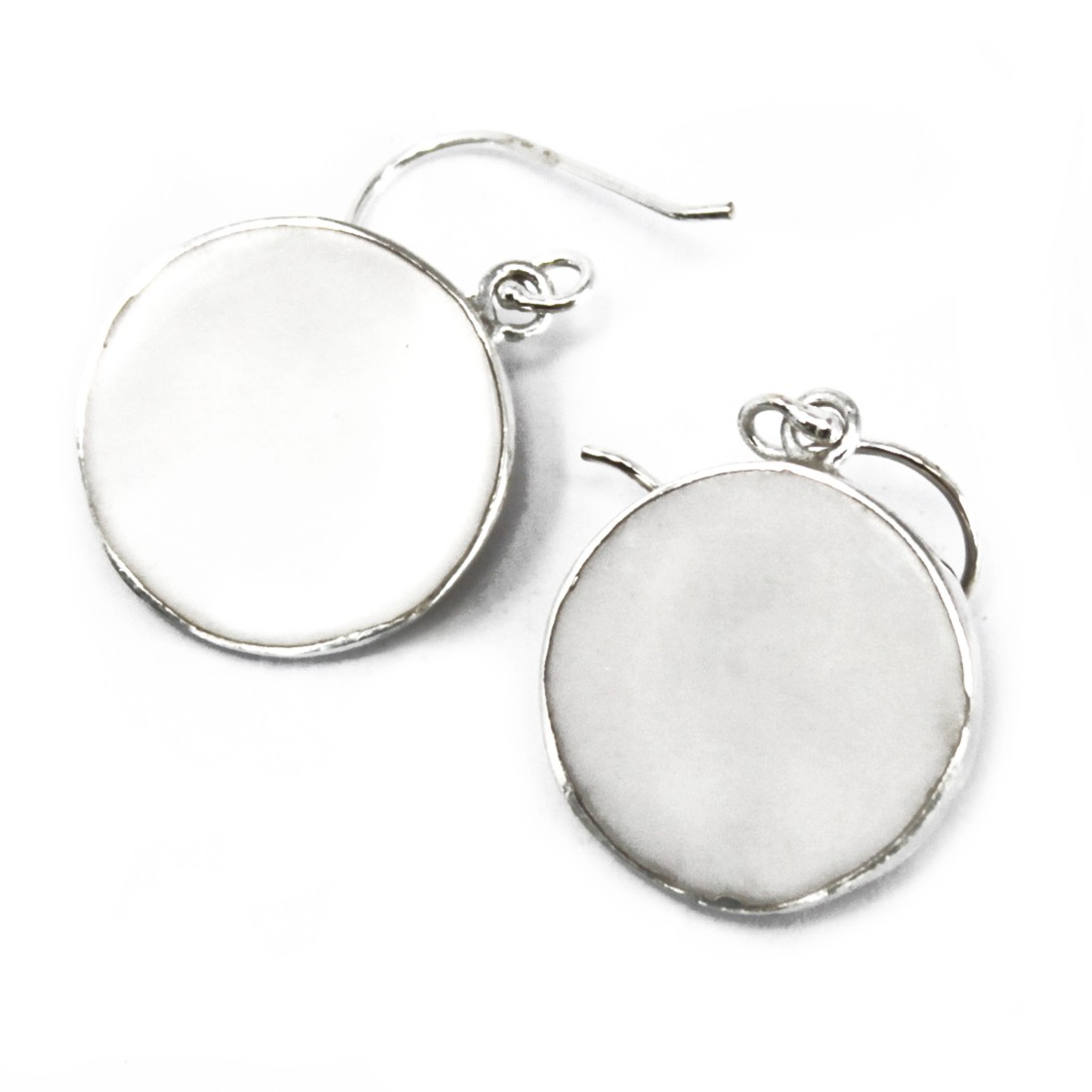 Tree of Life Silver Earrings 15mm - Mother of Pearl | Elegant & Symbolic Jewelry