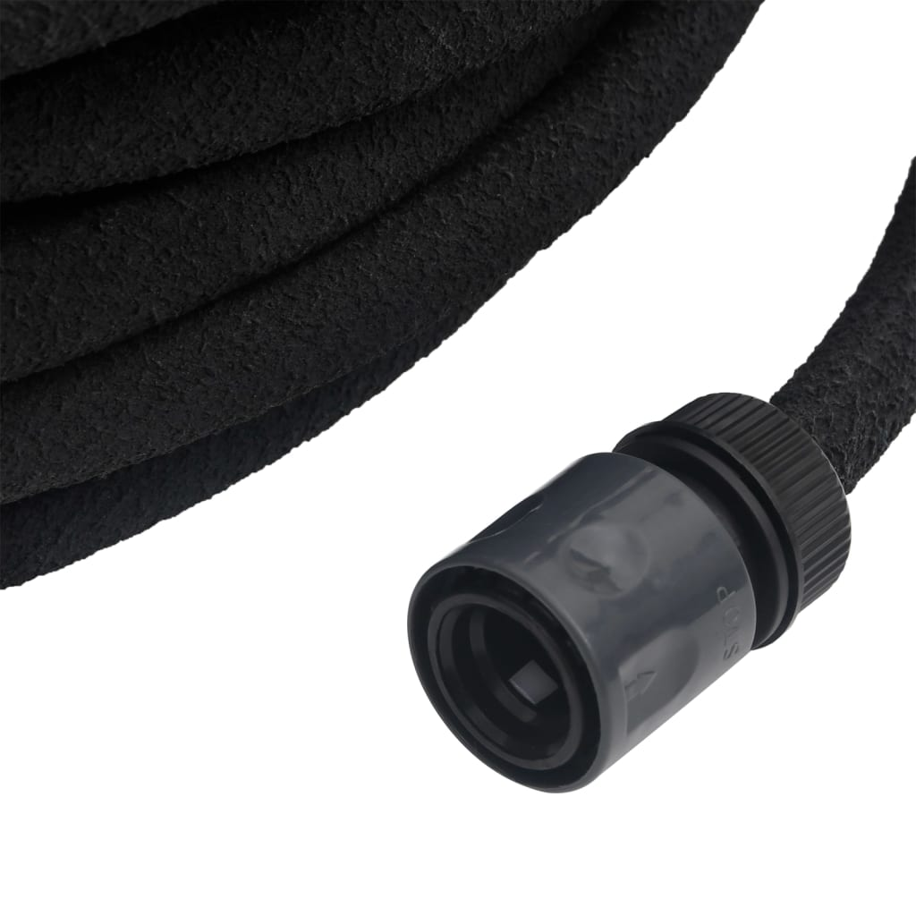 vidaXL 10M Garden Soaker Hose - Premium Rubber, Efficient Irrigation, 0.6" Diameter - Black - BEYRUN