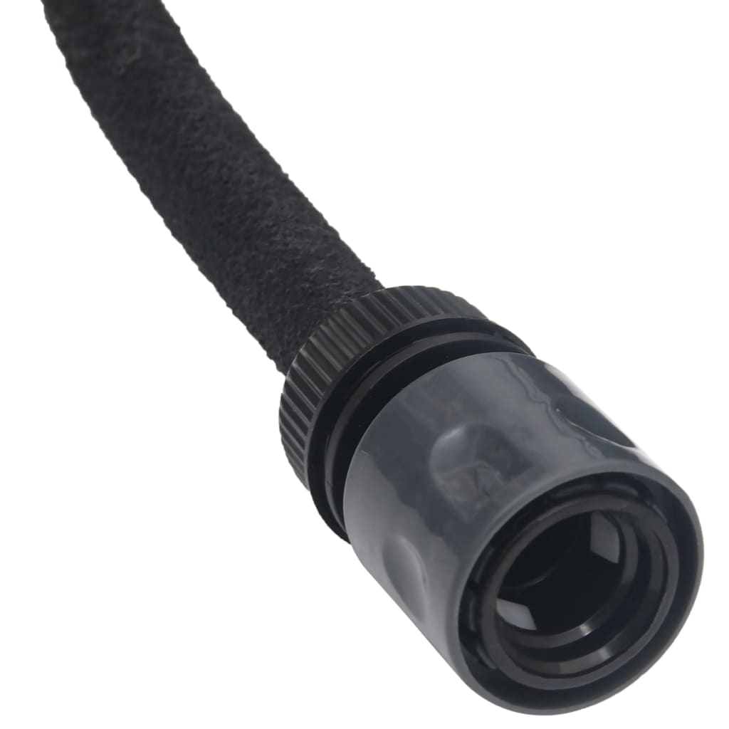 vidaXL 10M Garden Soaker Hose - Premium Rubber, Efficient Irrigation, 0.6" Diameter - Black - BEYRUN