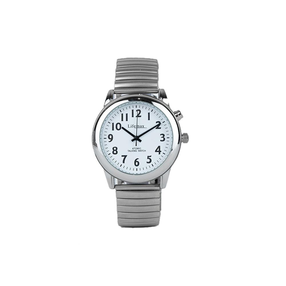 Lifemax RNIB Talking Atomic Watch for Women - Ultimate Precision, Easy-to-Read Dial, Expanding Bracelet - BEYRUN