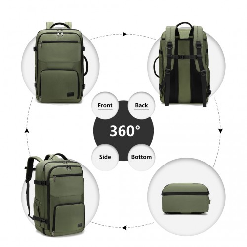 EM2207 - Kono Multifunctional Portable Travel Backpack Cabin Luggage Bag - Green - BEYRUN