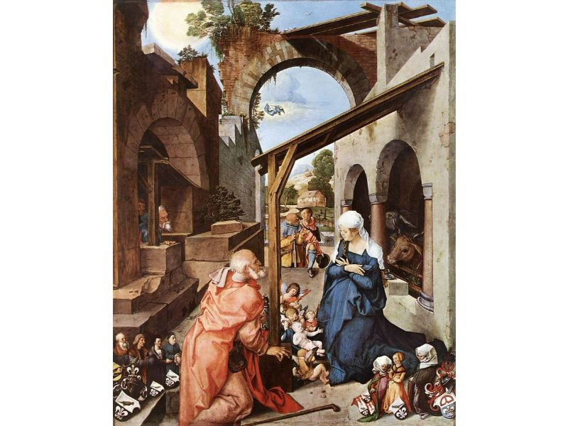 Nativity - Central Panel by Albrecht Durer | Handpainted Museum-Quality Reproduction - BEYRUN