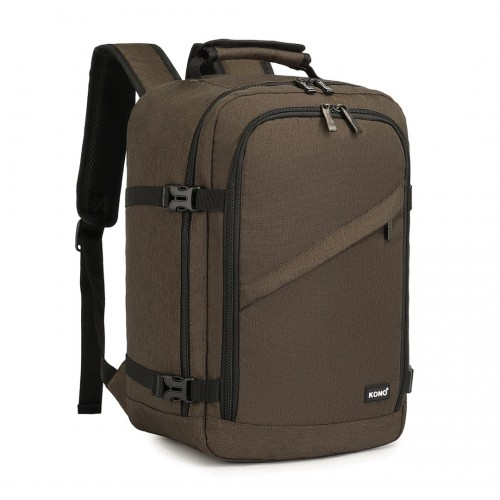 Kono Lightweight Cabin Bag - Brown | Travel & Business Backpack - EM2231 - BEYRUN