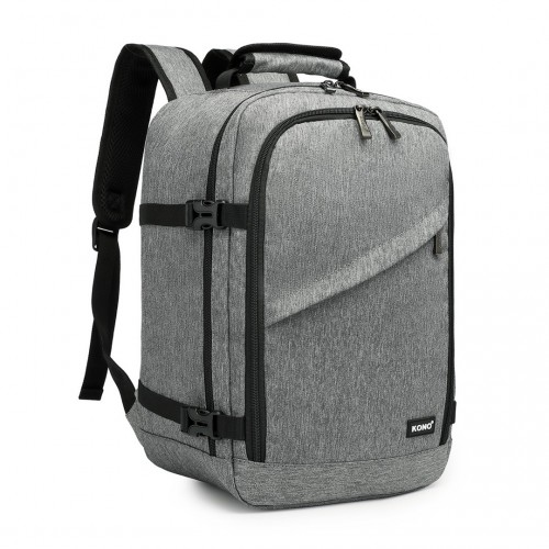 Kono Lightweight Cabin Bag Travel Business Backpack - Grey | Durable & Practical for Travel & Business - BEYRUN