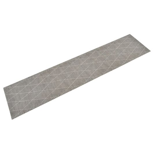 vidaXL Washable Velvet Kitchen Rug - 60x300 cm Rhombus Pattern, Soft & Durable - BEYRUN