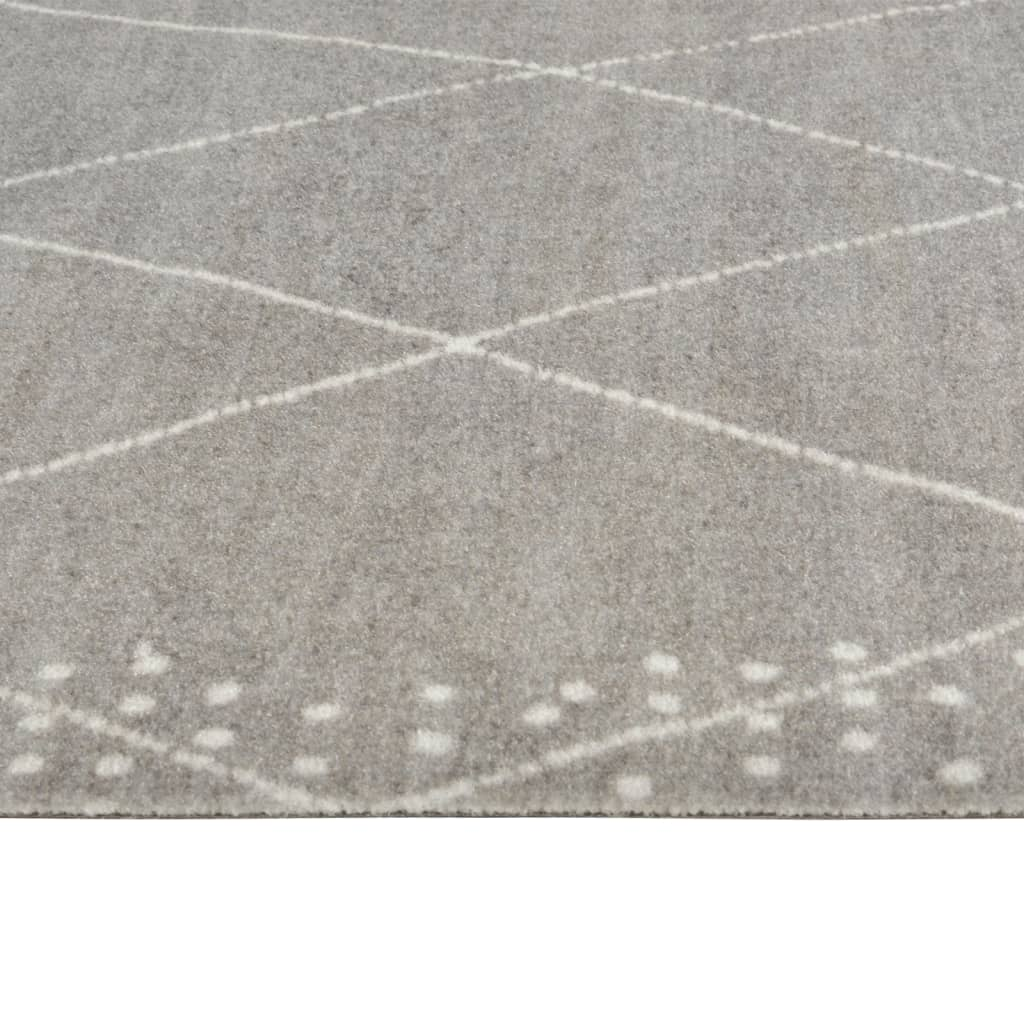 vidaXL Washable Velvet Kitchen Rug - 60x300 cm Rhombus Pattern, Soft & Durable - BEYRUN