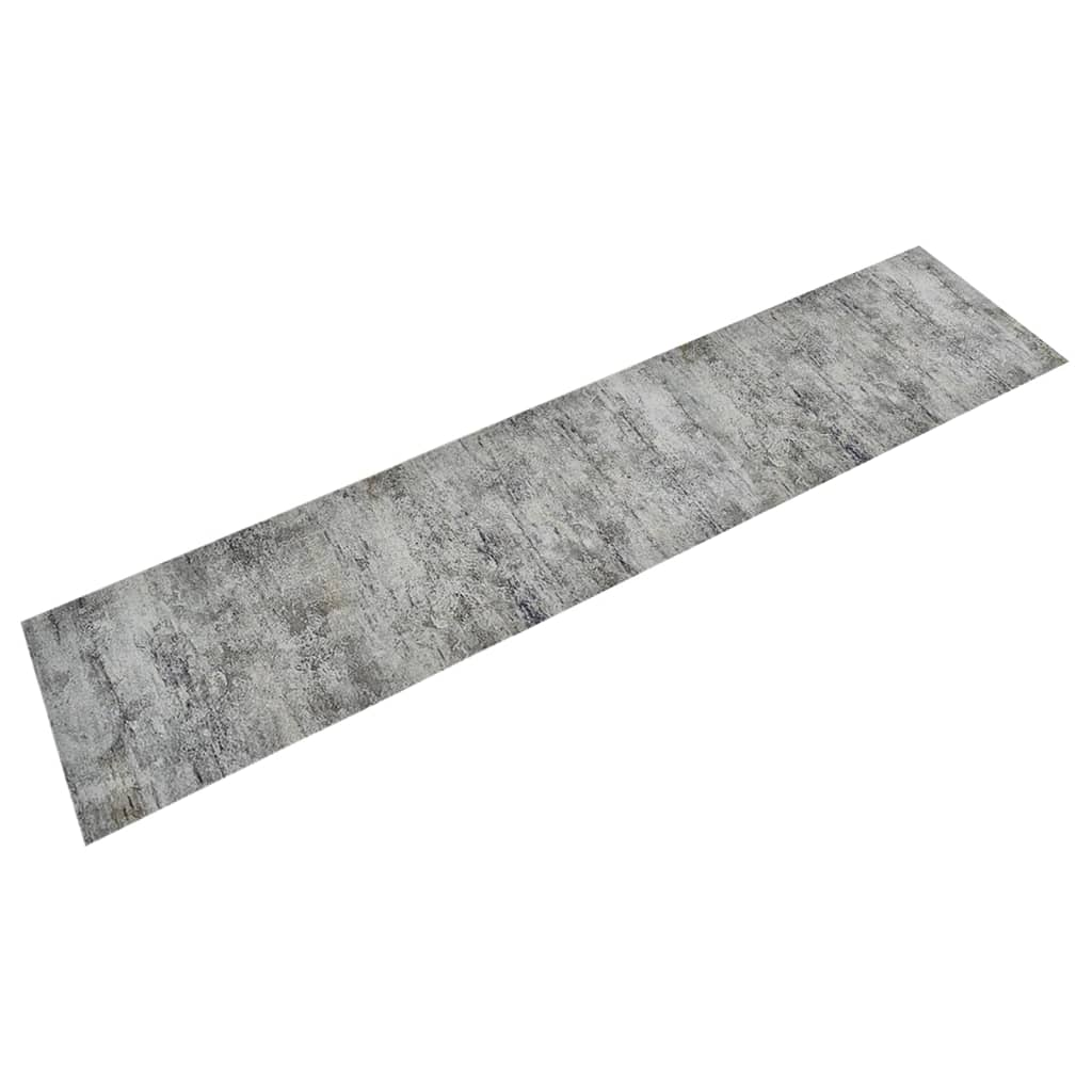 vidaXL Velvet Kitchen Rug Washable Beton Print 60x300 cm - Stylish & Durable Comfort for Your Kitchen - BEYRUN