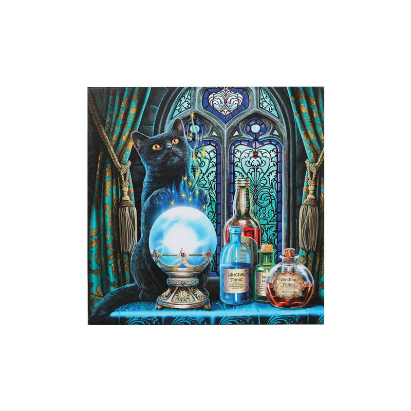 The Witches Apprentice Light Up Canvas Plaque by Lisa Parker - BEYRUN