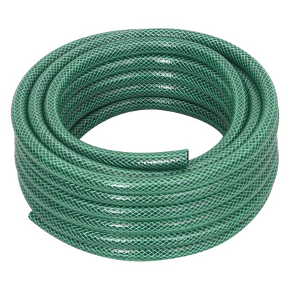 vidaXL 20m Green Garden Hose with 4-Piece Fitting Set - Durable PVC, 0.5" Inner Diameter for Efficient Irrigation - BEYRUN