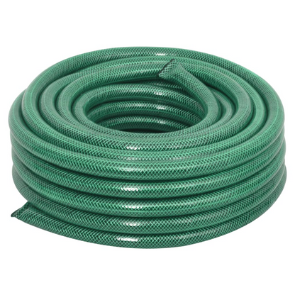 vidaXL 10m Green Garden Hose with Fitting Set - Durable, Weather-Resistant & Flexible PVC - 0.75" Diameter - BEYRUN