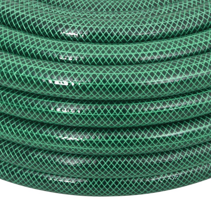 vidaXL Durable Green Garden Hose - 0.75" 10 m - PVC, Weather & UV Resistant, Flexible and Easy to Store - BEYRUN