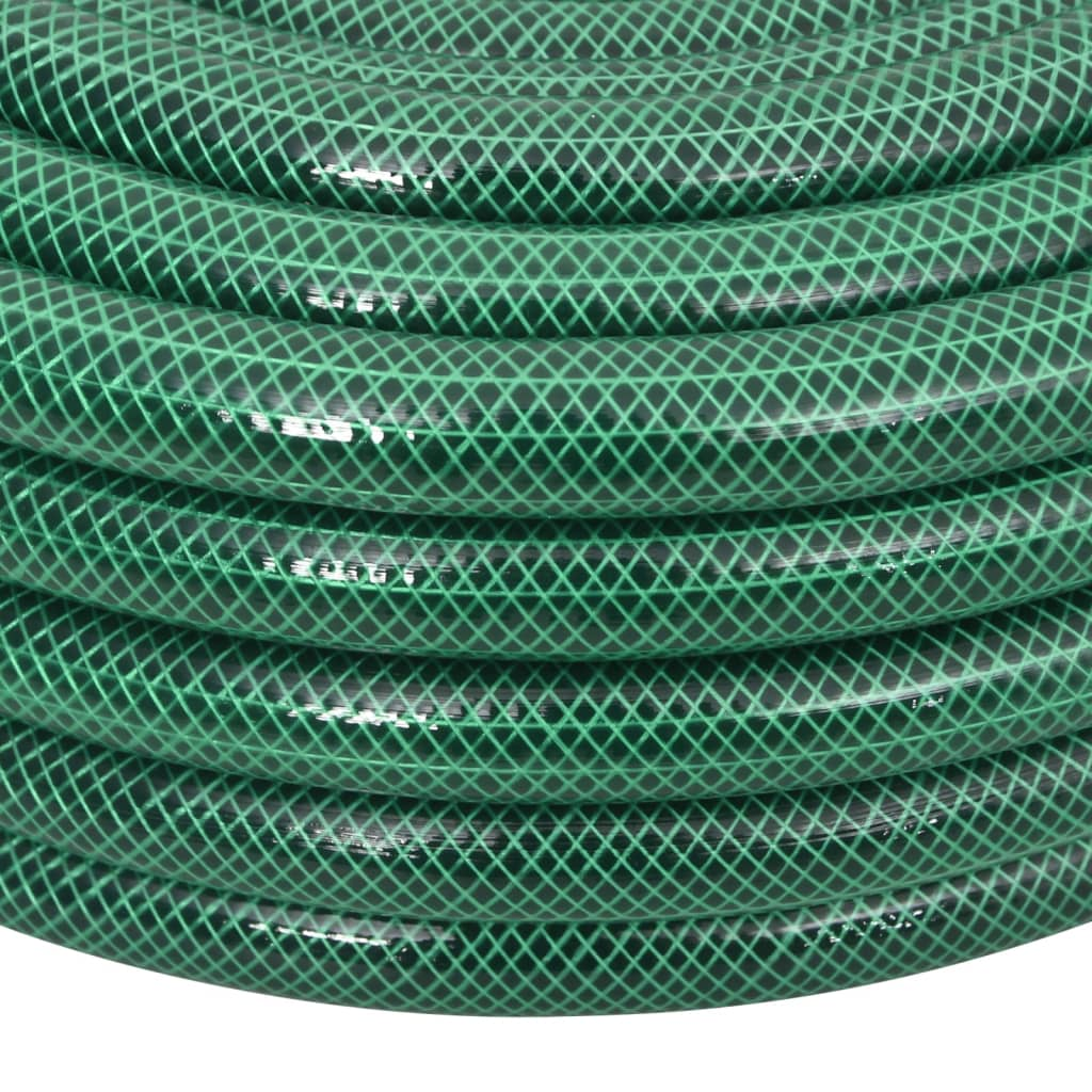 vidaXL 20m Garden Hose with Fitting Set | Durable & Flexible 0.75" PVC Green Hose for Efficient Irrigation - BEYRUN