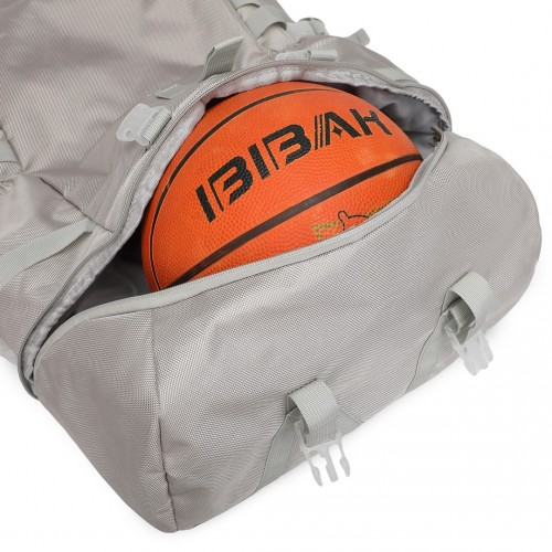 EQ2302 - Kono Large Capacity Basketball Sports Fitness Backpack - Grey - BEYRUN