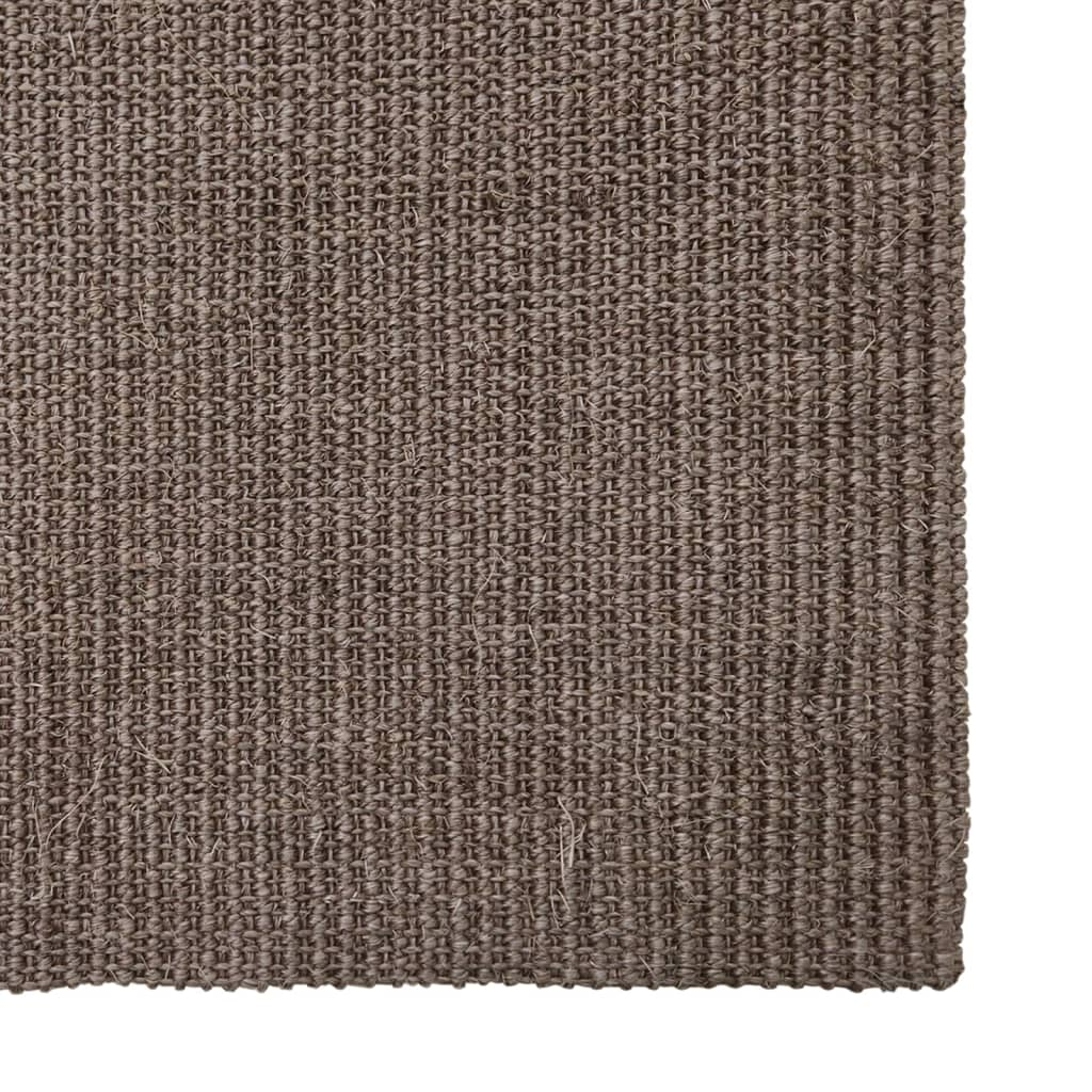 vidaXL Brown Sisal Rug for Cat Scratching Post - Durable, Anti-Slip, 80x250 cm - Perfect for Sharpening Claws & Protecting Furniture - BEYRUN