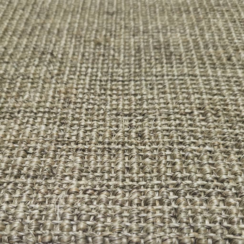 Durable vidaXL Sisal Rug for Cat Scratching Post - Anti-Slip Taupe Mat, 80x300 cm - Perfect for Indoor Use - BEYRUN