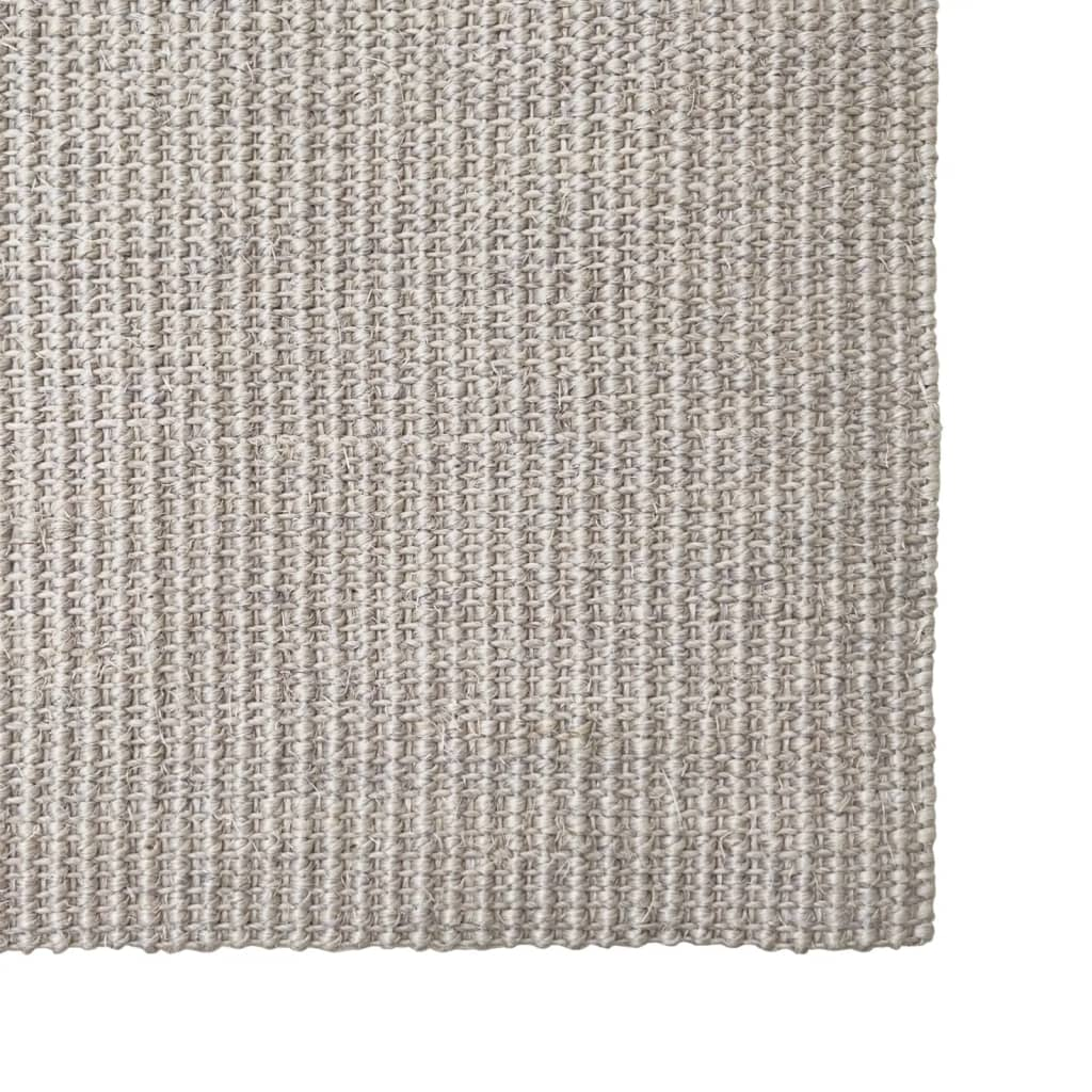 vidaXL Sisal Rug for Scratching Post - Durable Cat Scratch Mat, Anti-Slip, 66x350 cm, Sand Color - BEYRUN