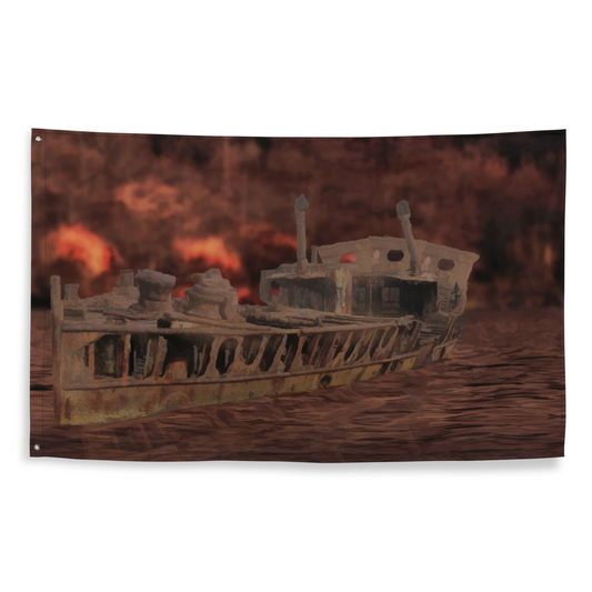 Vintage Boat Flag Tapestry Wall Hanging | Durable Polyester | Versatile Home Decor - BEYRUN