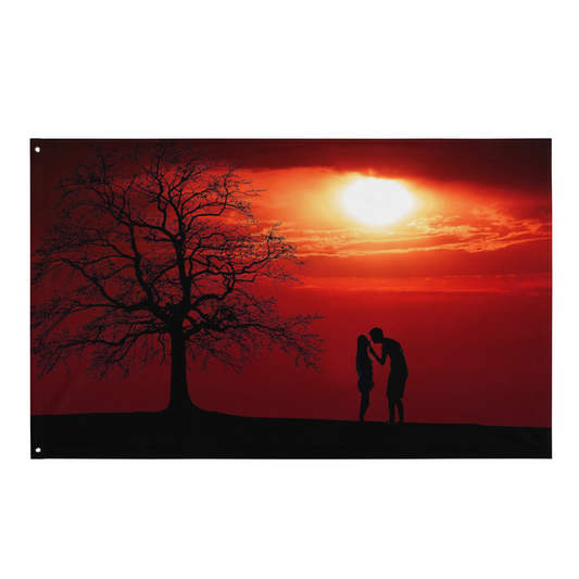 Elegant Couple Love Flag Tapestry Wall Hanging - Versatile and Stylish Home Decor - BEYRUN